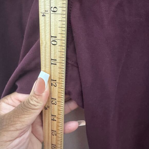 LOFT Burgundy Skinny Legging Jeans Women’s Size 14 / 32 Stretch Pants - Picture 5 of 14